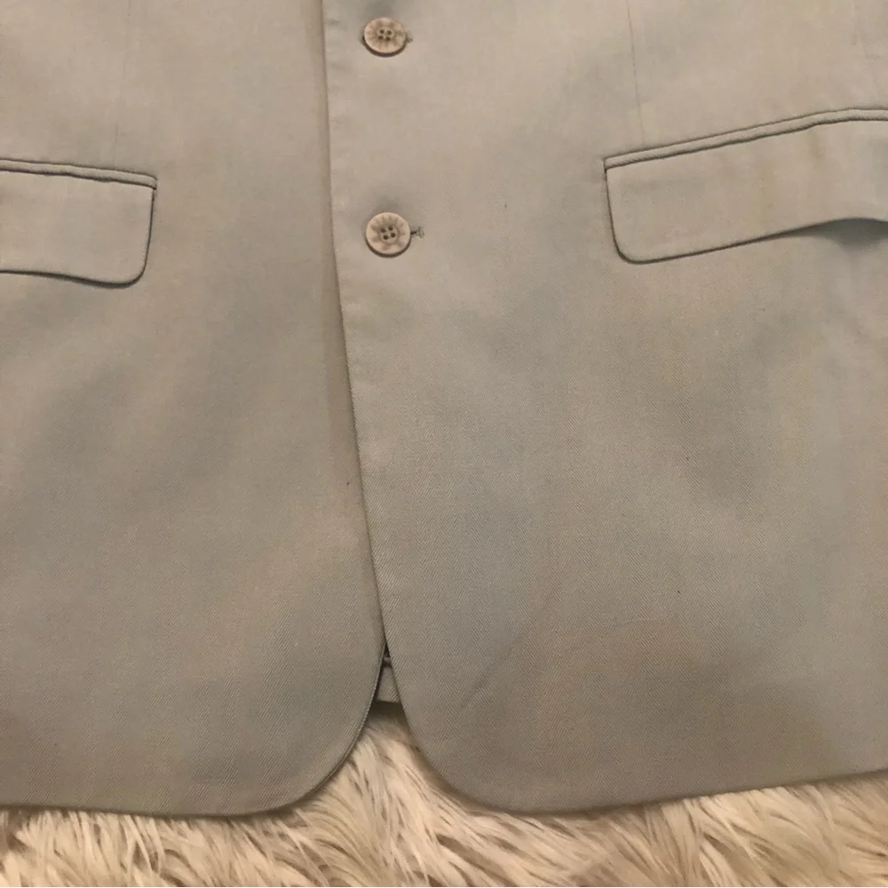 WinterSilks 100% Silk Sage Green Sport Coat Mens Blazer size M